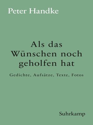 cover image of Als das Wünschen noch geholfen hat